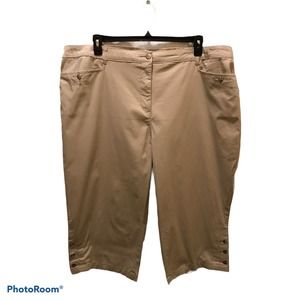 Karen Scott Comfort Waist Capri Pants 24W B59